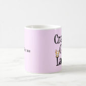 Crazy Corgi Lady Hübsch Pink Pembroke Kaffeetasse (Mittel)