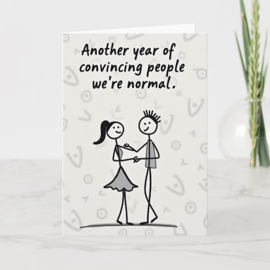 Crazy Couple Another Year Karte (Vorderseite)