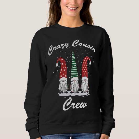 Crazy Cousin Crew Christmas Sweatshirt (Vorderseite)