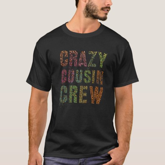 CRAZY COUSIN CREW Leopard Print Funny Mawmaw Pawpa T-Shirt (Vorderseite)