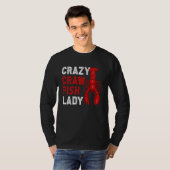 Crazy Crawfish Lady Crayfish T-Shirt (Vorne ganz)