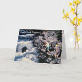 Crazy Creek Montana Greeting Card Karte (Gelbe Blume)