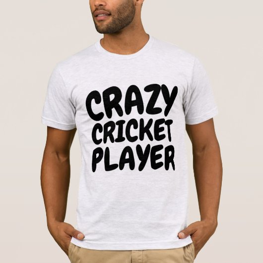 CRAZY CRICKET PLAYER-T - Shirt (Vorderseite)