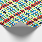 Crazy Crisscross Streifen Geschenkpapier (Ecke)