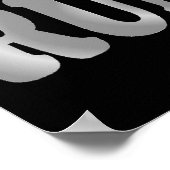 Crazy Cross Country Runner in Silver Poster (Ecke)