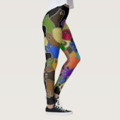 Crazy Cross Mit Augen Planarian Worm Leggings (Rechts)