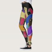 Crazy Cross Mit Augen Planarian Worm Leggings (Links)