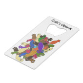 Crazy Cross Mit Augen Planarian Worms Geldbeutel Flaschenöffner (Vorderseite Schrägansicht)