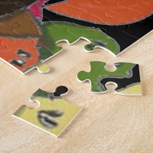 Crazy Cross mit Augen Planarians Puzzle (Seite)