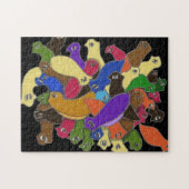 Crazy Cross mit Augen Planarians Puzzle (Horizontal)