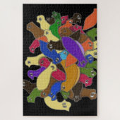 Crazy Cross mit Augen Planarians Puzzle (Vertikal)