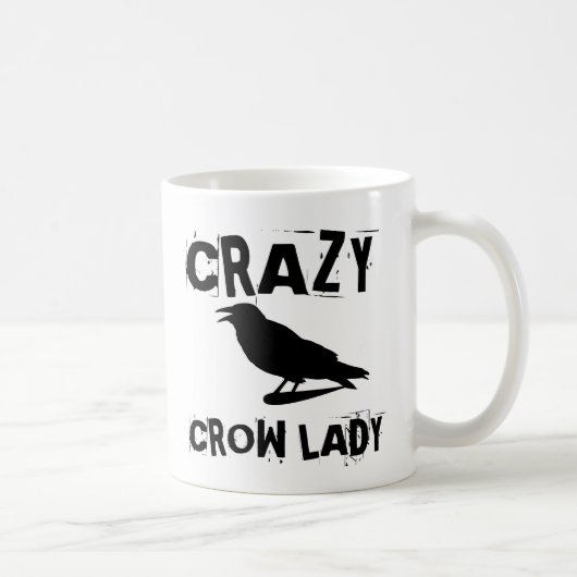 CRAZY CROW LADY COFFEGS MUGS KAFFEETASSE (Rechts)