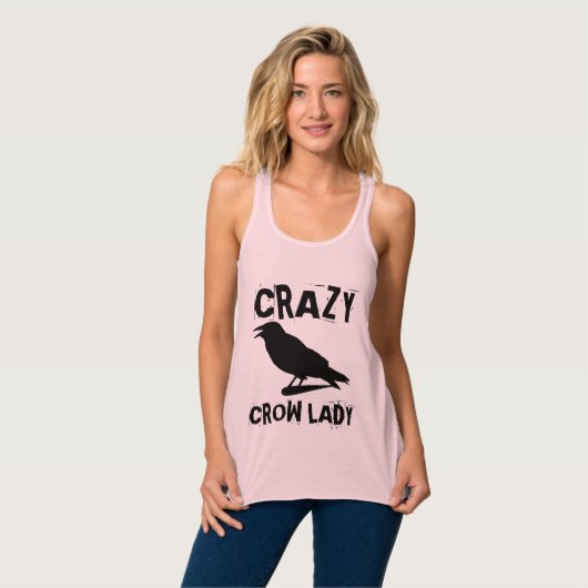 CRAZY CROW LADY T - SHIRT (Vorderseite Vollansicht)