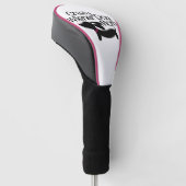 Crazy Dackel Dog Mama Golf Head Cover Headcover (angewinkelt)