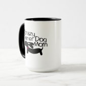 Crazy Dackel Hund Mama Dackel Kaffee Tasse (Vorderseite Links)