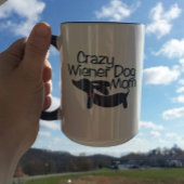 Crazy Dackel Hund Mama Dackel Kaffee Tasse