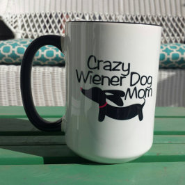 Crazy Dackel Hund Mama Dackel Kaffee Tasse