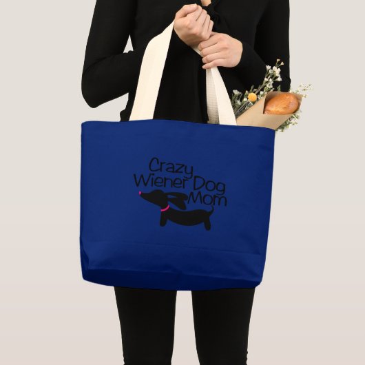 Crazy Dackel Hund Mama Tasche (Vorderseite (Produkt))