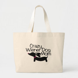 Crazy Dackel Hund Mama Tasche
