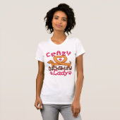 Crazy Dackel Lady Dackel Mama T-Shirt (Vorne ganz)
