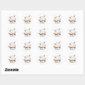 Crazy Dackel Lady Stickers (Blatt)