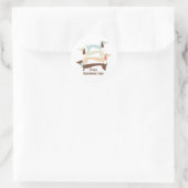 Crazy Dackel Lady Stickers (Tasche)