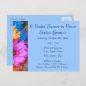 "Crazy Daisies" (1) - Einladung zur Brautdusche (Vorne/Hinten)