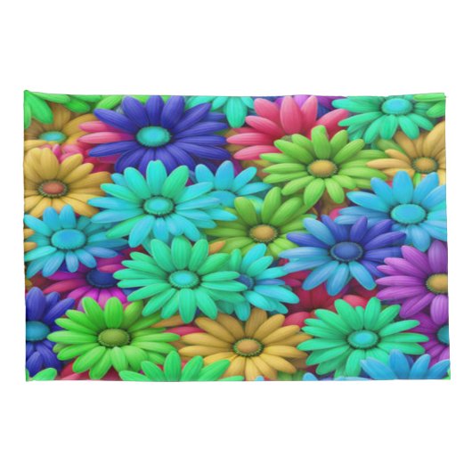 Crazy Daisy #9 - Pillowcase Kissenbezug (Rückseite-Rechts)