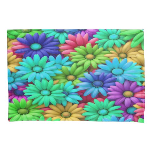 Crazy Daisy #9 - Pillowcase Kissenbezug (Vorderseite-Links)