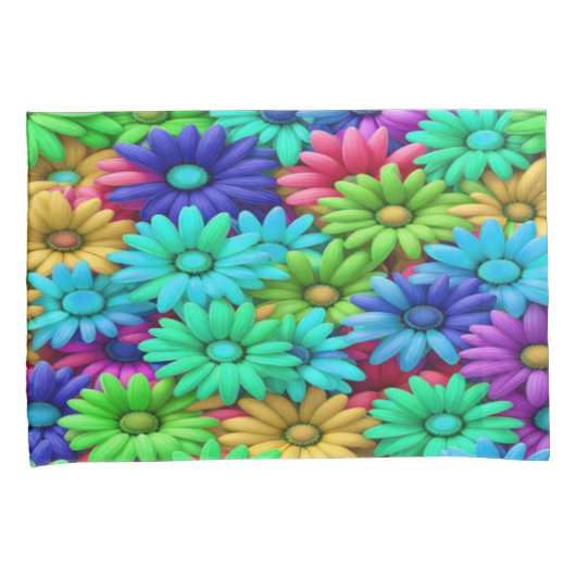 Crazy Daisy #9 - Pillowcase Kissenbezug (Vorderseite-Rechts)