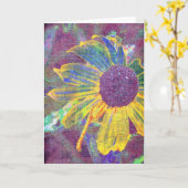 Crazy Daisy Digital Art Karte (Gelbe Blume)