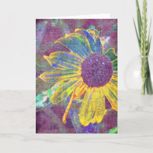 Crazy Daisy Digital Art Karte