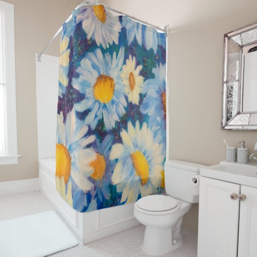 Crazy Daisy Duschvorhang (Beispiel)