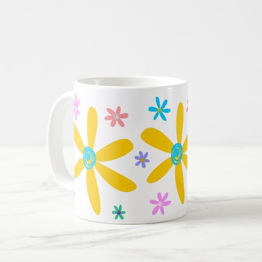 Crazy Daisy Kaffeetasse (Vorderseite Links)