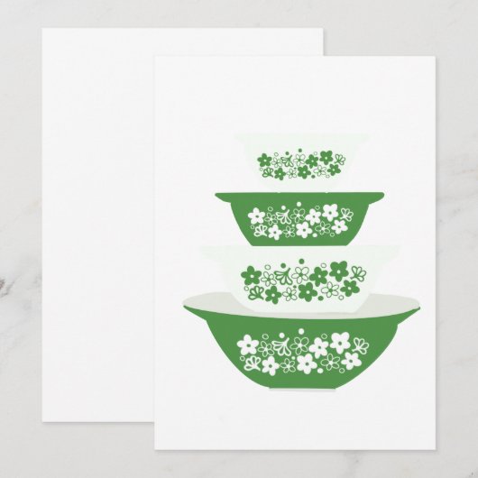 Crazy Daisy Pyrex Dankeskarte (Vorne/Hinten)