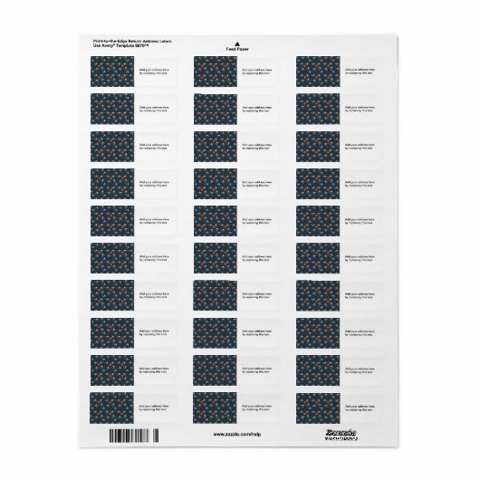 Crazy Daisy Return Address Label (Vorne)