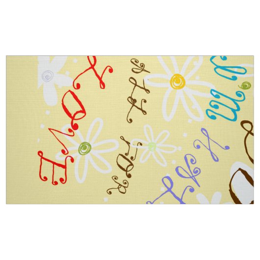 Crazy Daisy Stoff (Fat Quarter (45,7 x 55,9 cm))