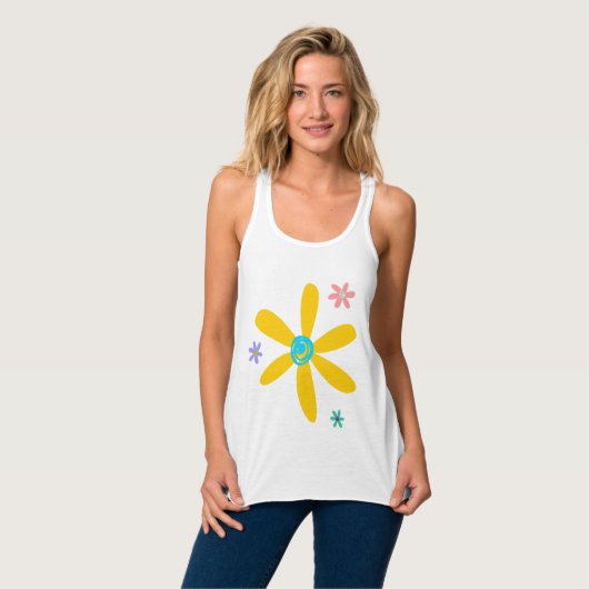 Crazy Daisy Tank Top (Vorderseite Vollansicht)