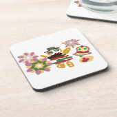 Crazy dance gingerbread   getränkeuntersetzer (Linke Seite)