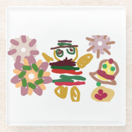 Crazy dance gingerbread glasuntersetzer