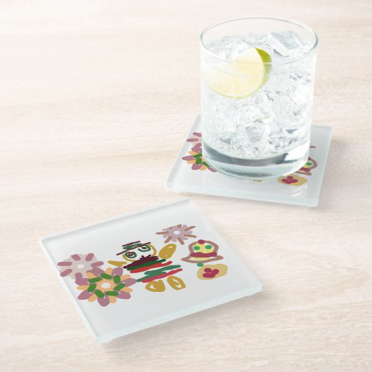 Crazy dance gingerbread glasuntersetzer (Schrägansicht)