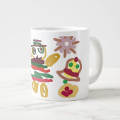 Crazy dance gingerbread Jumbo-Tasse (Vorderseite Rechts)