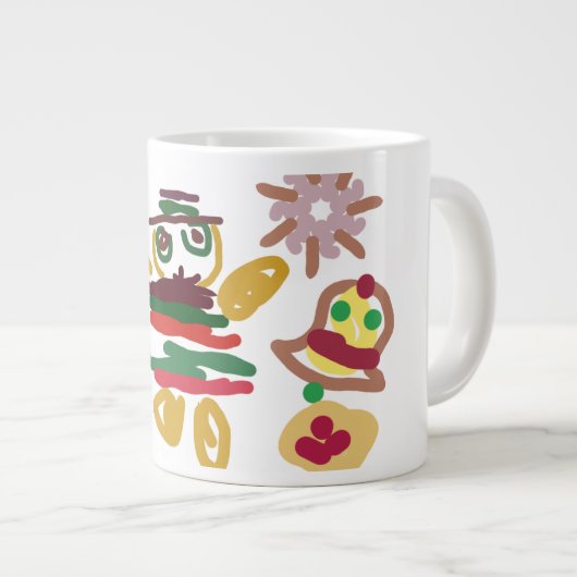 Crazy dance gingerbread   Jumbo-Tasse (Vorderseite Rechts)