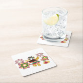 Crazy dance gingerbread rechteckiger pappuntersetzer (Vor Ort)