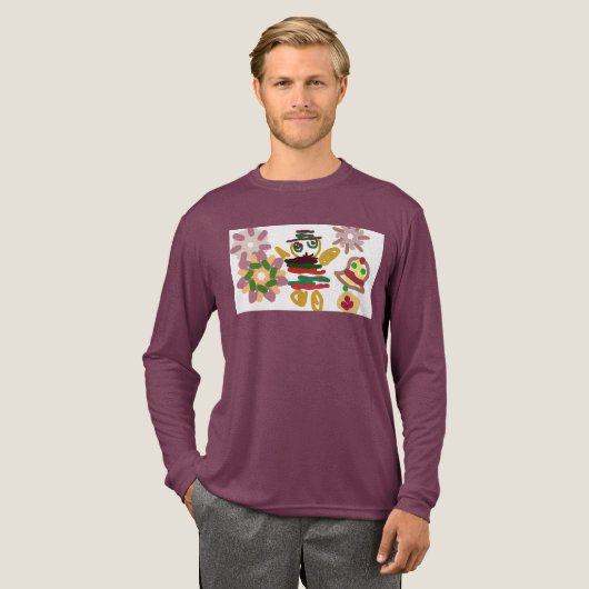 Crazy dance gingerbread Tri-Blend shirt (Volle Vorderseite)