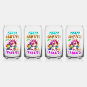 Crazy dankbar und dankbar dosenglas (Vorderseite)
