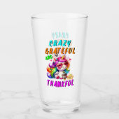 Crazy dankbar und dankbar glas (Vorderseite)