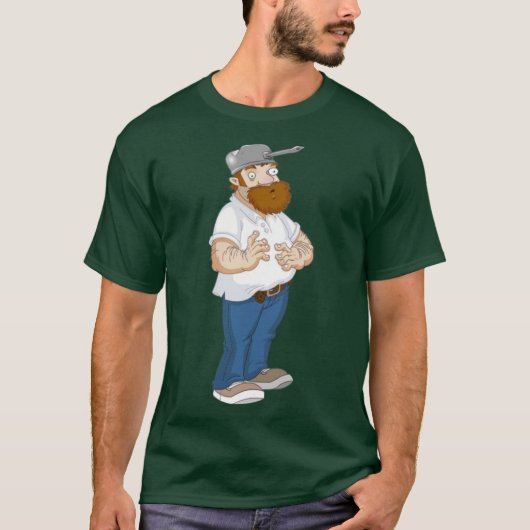 Crazy Dave Plants vs Zombies lustig T-Shirt (Vorderseite)