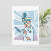 Crazy Dentist Einladungen (Stehend Vorderseite)