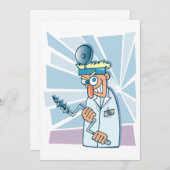 Crazy Dentist Einladungen (Vorne/Hinten)
